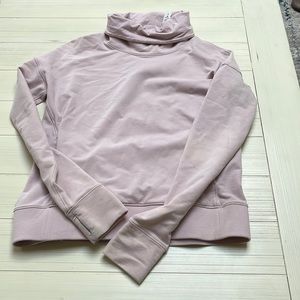 Iight pink lululemon turtleneck pull over